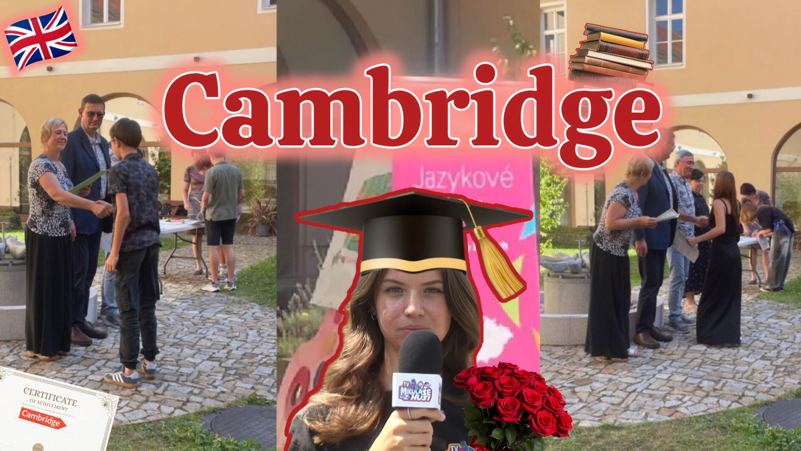 Předávání mezinárodních certifikátů Cambridge